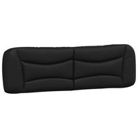 cabecero de cama acolchado hvar cuero sintetico negro 183 cm vidaxl