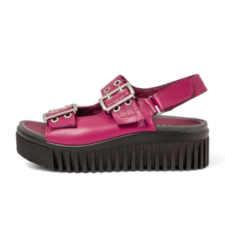 Art para mujer. 1157911O8003_043 Sandalias de piel 1579 Brighton rosa (36), 3 a 5cm, Hebilla, Casual