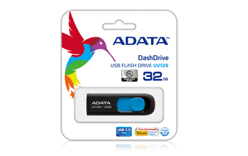 ADATA Lapiz Usb UV128 128GB USB 3.2 Negro/Azul