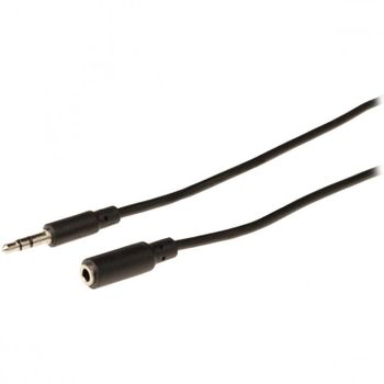 Valueline Cable de Audio Estéreo Jack 3.5mm Macho/Hembra 1m