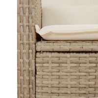 conjunto de comedor de patio con cojines color beige