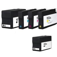 compatible multipack hp officejet 7610 wide format e-all-in-one printer ink cartridges 5 pack -cn053ae