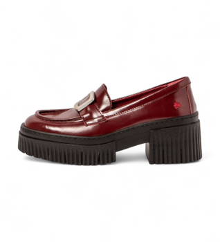 Art para mujer. 113721167003_008 Zapatos de Piel 1372 York granate (36), 3 a 5cm, Ninguno, Casual, Clásico, Burdeos