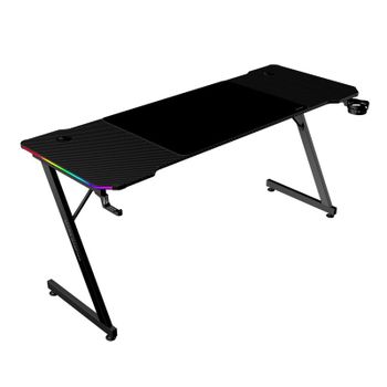 Mars Gaming MGD-x160RGB Mesa Ergonómica ARGB Mando Alfombrilla XXL Soportes Externos 160x60cm Negro