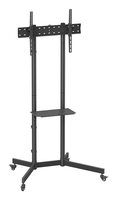 aisens soporte de suelo eco con rueda bandeja para dvd para monitor tv 45kg de 37 70 negro