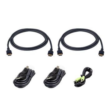 Kit de cables KVM seguro ATEN 1,8 m USB HDMI doble monitor
