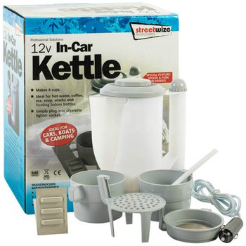 12v Travel Kettle with cups