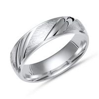 anillo de plata moderno plata 925 raspada con hielo
