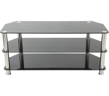 AVF SDC1000 TV Stand - Black & Chrome, Black