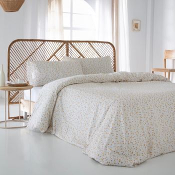 Funda Nórdica Nansa 100% Percal Algodón 144 Hilos Beige  Cama 135