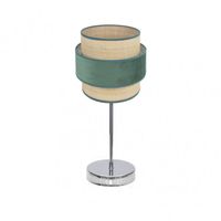 sobremesa reyes 1xe14 cromonatural-verde 43x18x18 cm