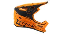 casco integral caltec 100  status naranja   negro