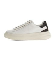 guess para hombre fmpviblea12 zapatillas elba logotipo 4gblanco 46 plano cordones casual