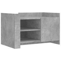 mesa de centro madera de ingenieria gris hormigon 80x50x50 cm vidaxl