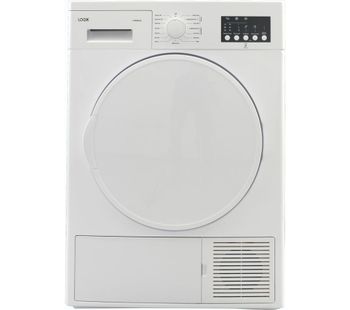 LOGIK LHP8W18 8 kg Heat Pump Tumble Dryer - White, White