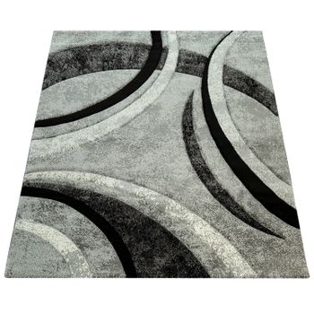 Alfombra moderna Bravo gris  80x300 cm