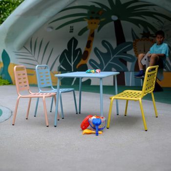 Conjunto De Muebles Infantiles Etroubles 4 Piezas - Multicolor [casa.pro]