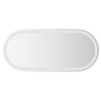 Espejo De Baño Led Transparente 80 X 35 Cm Vidrio Templado Vidaxl
