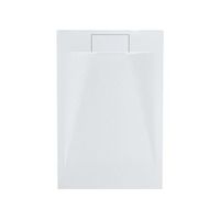 plato de ducha minimalista con desague smc efecto piedra natural 80 x 120 x 3 cm blanco azzurro