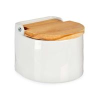 salero en ceramica blanco