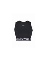 camiseta tirantes de fitness nike pro drifit cropped mujer negrogris