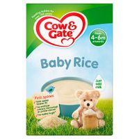 cow  gate 4 month pure baby rice packet