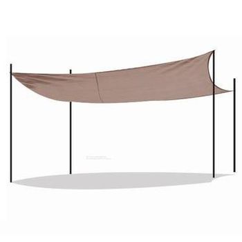 Maxia Market - Toldo de Vela Sombra rectangular + bolsa,  Protección Rayos UV, Toldo Resistente e Impermeable para Patio Exteriores, Jardín