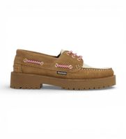 barbour para mujer lfo0798 nauticos de piel darras beige 37 marron plano 1 a 3cm cordones casual