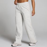 pantalon deportivo pequeno de pernera recta basics para mujer de mp - gris jaspeado  - xxl