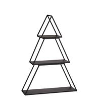 puesto navideno escalonado  negro  h71xb14xl50cm