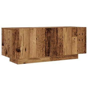 Mueble De Tv Madera De Ingeniería Envejecida 100x35x40 Cm Vidaxl