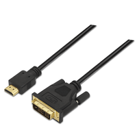 aisens-cable dvi a hdmi dvi181m-hdmi am negro 18m