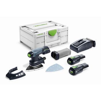 Festool Lijadora Híbrida Delta Dtsc 400 3,0 I-plus - 2 Baterías 3.0 Ah 18v - Systainer Sys3 M 187 - 577508