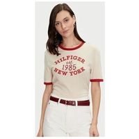 tommy hilfiger camiseta camiseta varsity ringer mujer para mujer