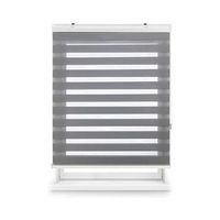estor enrollable noche y dia premium con galeria  medidas estor 180x180  estor gris plata  blindecor