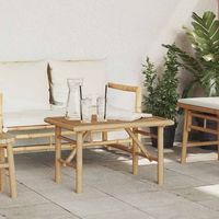 vidaxl mesa de cafe marron 70 x 40 x 36 cm bambu