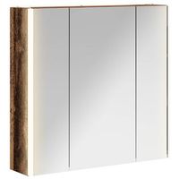 armario con espejo de bano madera vieja 635 x 155 x 605 cm vidaxl