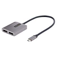 adaptador usb-c a displayport 14 doble startechcom hub mst 2 monitores 5k 60hz