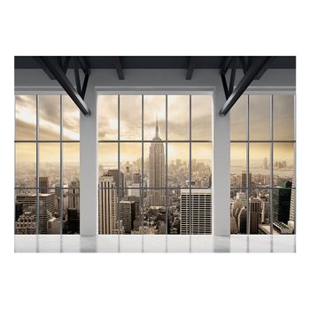 Papel Pintado 3d - Clouds Over New York City (200x140 Cm)
