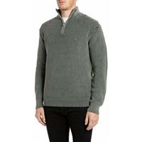 replay jersey maglione half-zip in cotone effetto used para hombre