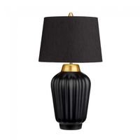 lampara de mesa bexley negra
