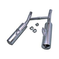 silenciador de escape yamaha tdm 900 marving cilindrico cromo par