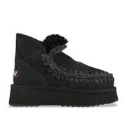 mou para mujer mufw681000a botines de piel mini eskimo platform negro 36 8 a 10cm ninguno casual