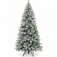 arbol de navidad nevado 240cm artificial de lujo ramas frondosas de pvc efecto nieve premium