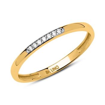 Anillo de filigrana de oro 8 quilates con circonita