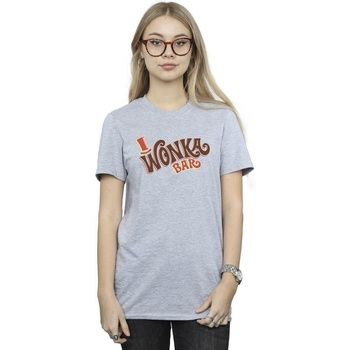 Willy Wonka Camiseta Bar Logo para mujer