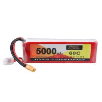 bateria zop power 111v 5000mah 60c 3s lipo con enchufe xt60 para dron rc