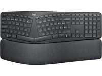 teclado inalambrico - logitech ergo k860 bluetooth reposamanos teclas personalizables numerico patas ajustables negro