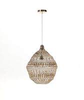 lampara de techo bali oro de malla metalica o40 cm e27