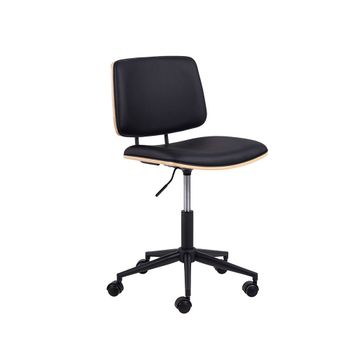 Silla de oficina en simil cuero - negro